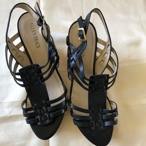 Ellen Tracy Black, wedge sandals